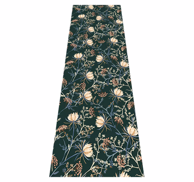 Nature vinyl carpet in 'restore emerald' style - TenStickers