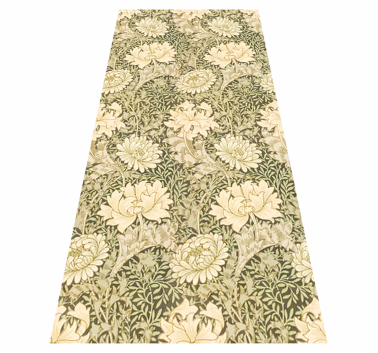 Nature vinyl carpet modern style chrysanthemum - TenStickers