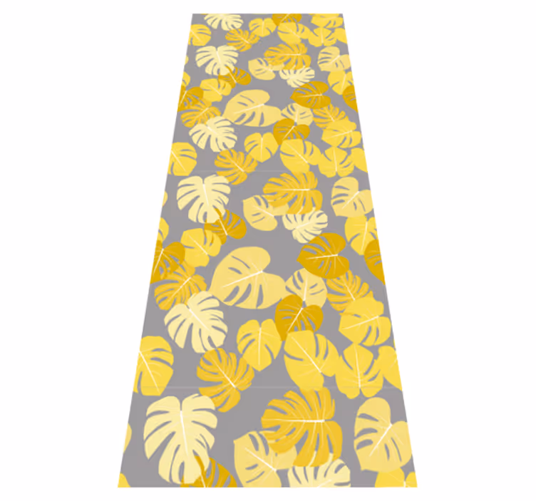 Nature vinyl carpet pantone monstera leaf print - TenStickers