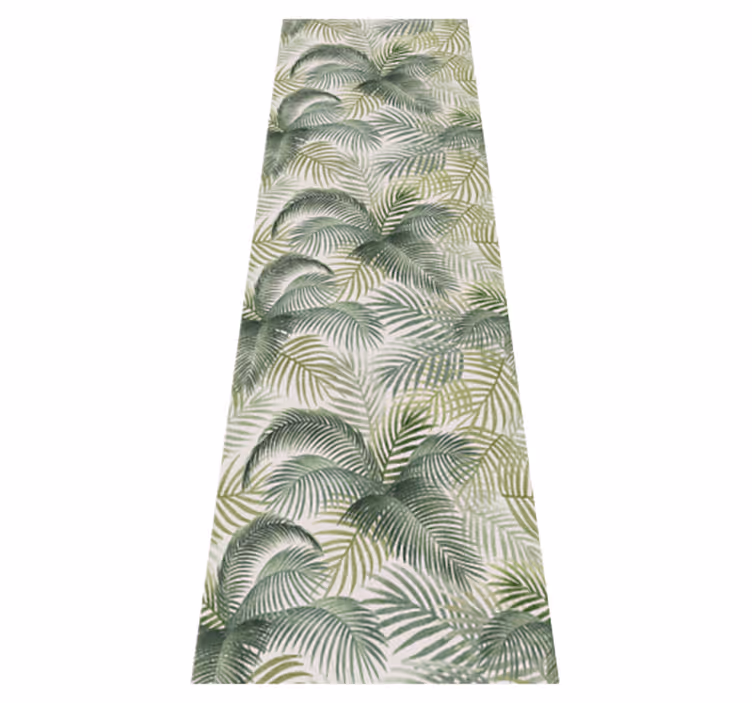 Nature vinyl carpet wild green leaves design - TenStickers