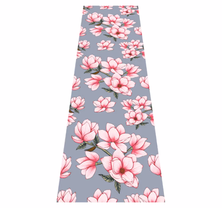 Three beautiful magnolia flowers nature vinyl carpet - TenStickers