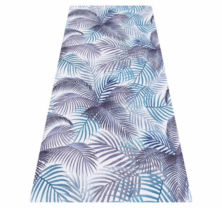 Nature vinyl carpet palms and leaves design - TenStickers
