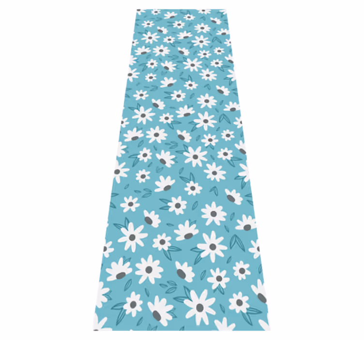 Nature vinyl carpet granny chic floral design - TenStickers