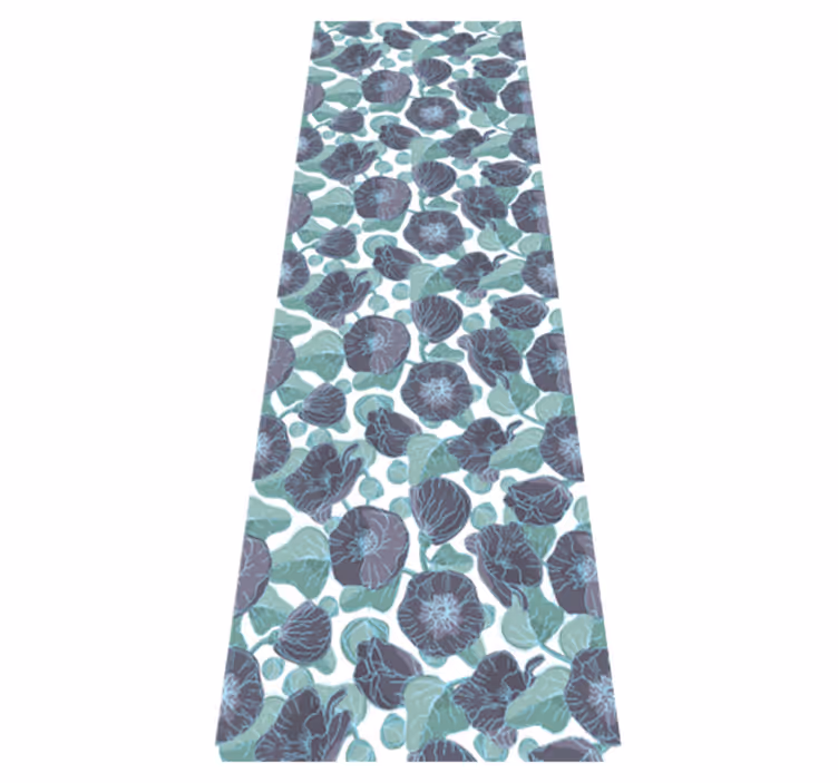 Mallow flowers nature vinyl carpet - TenStickers