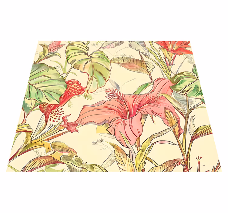 Nature vinyl carpet english floral design - TenStickers