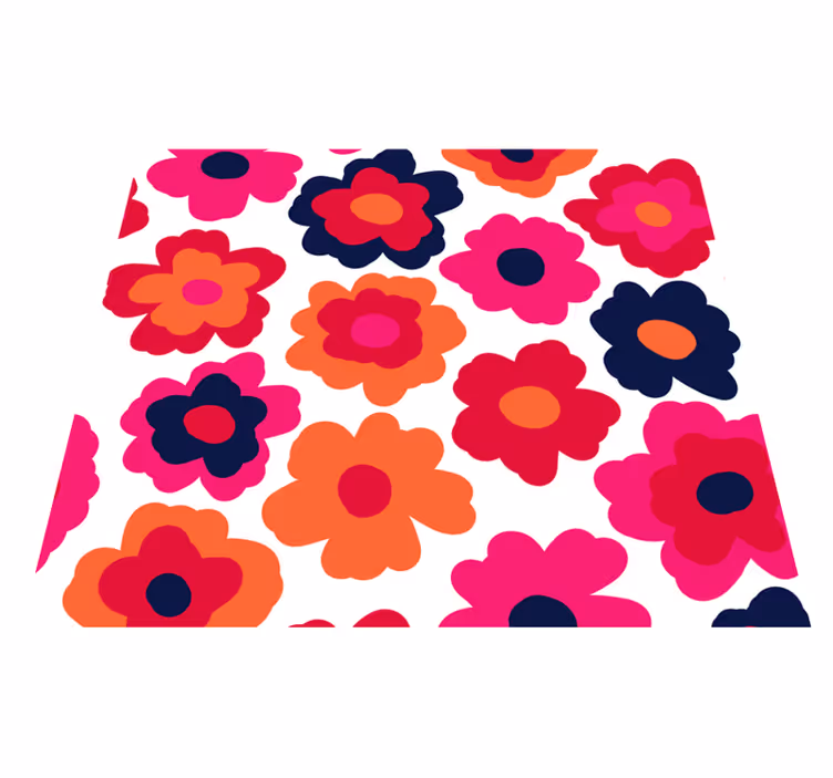 Nature vinyl carpet red poppy - TenStickers