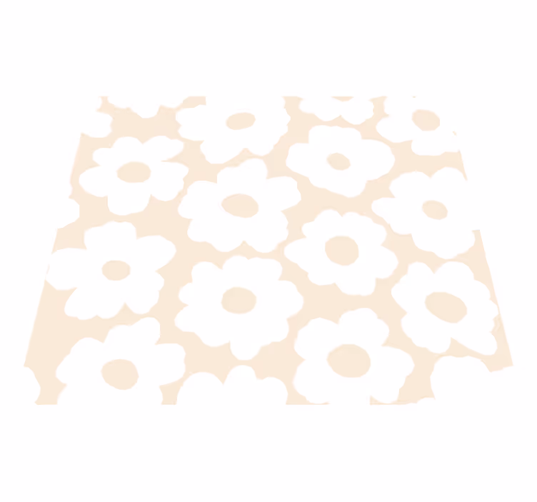 Nature vinyl carpet white poppy - TenStickers