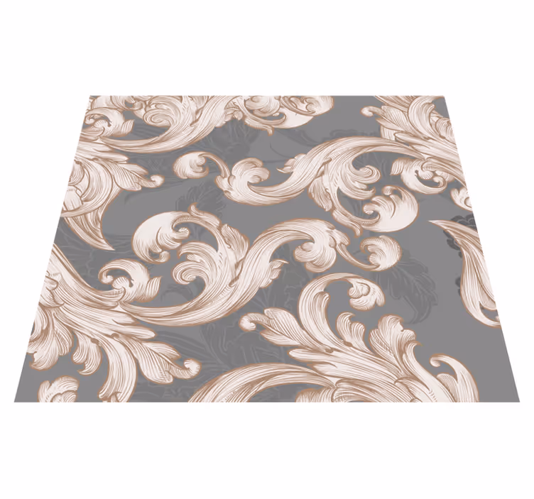 Vintage vinyl carpet - gray beauty wallpaper - TenStickers