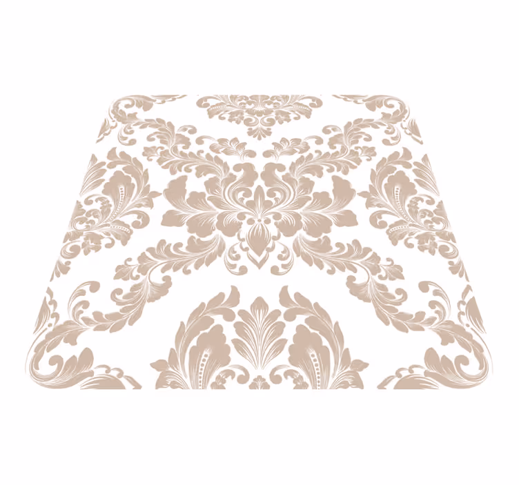 Vintage vinyl carpet with damask design - TenStickers