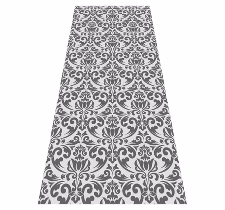 Vintage vinyl carpet abstract damask design - TenStickers