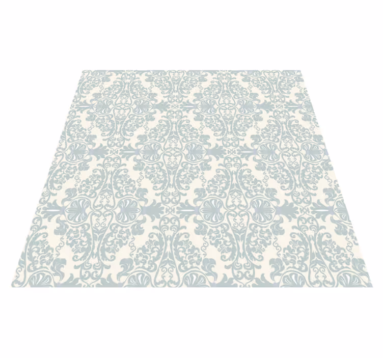 Vintage vinyl carpet in green pattern - TenStickers