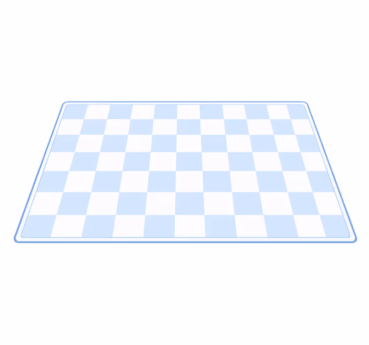 Blue vinyl carpet summer checkerboard - TenStickers