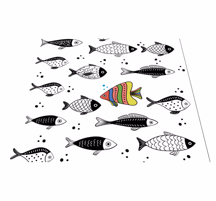 Animal vinyl carpet reverse flow - TenStickers