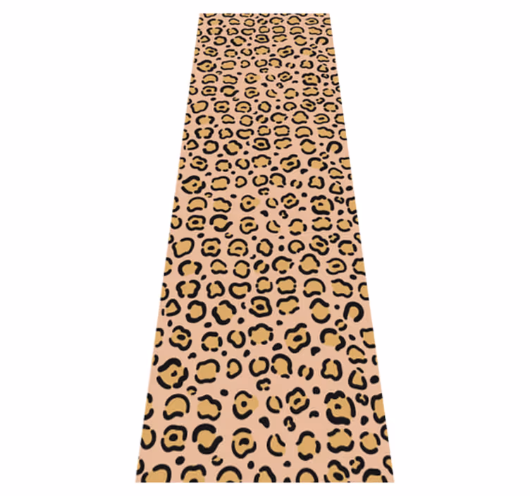 Animal vinyl carpet leopard pastel color print - TenStickers