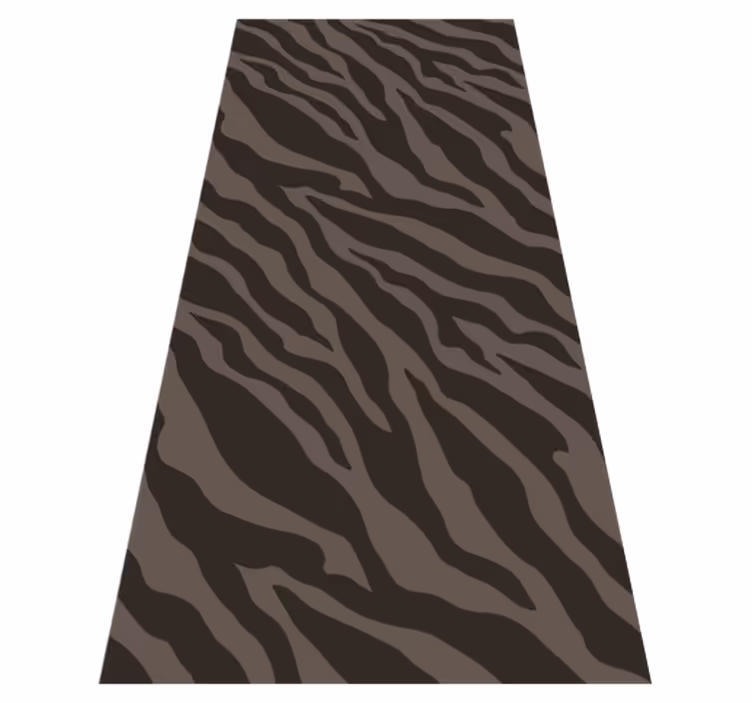 Dark zebra pattern animal vinyl carpet - TenStickers