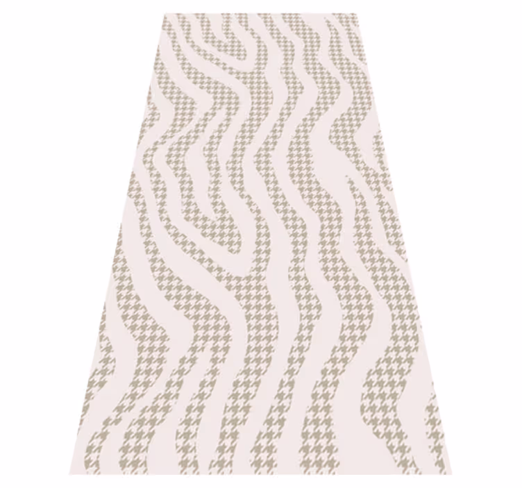 Animal vinyl carpet beige irregular zebra pattern - TenStickers