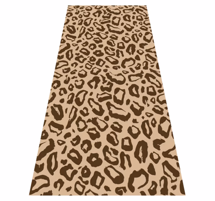 Animal vinyl carpet with big and small leopard spots - TenStickers