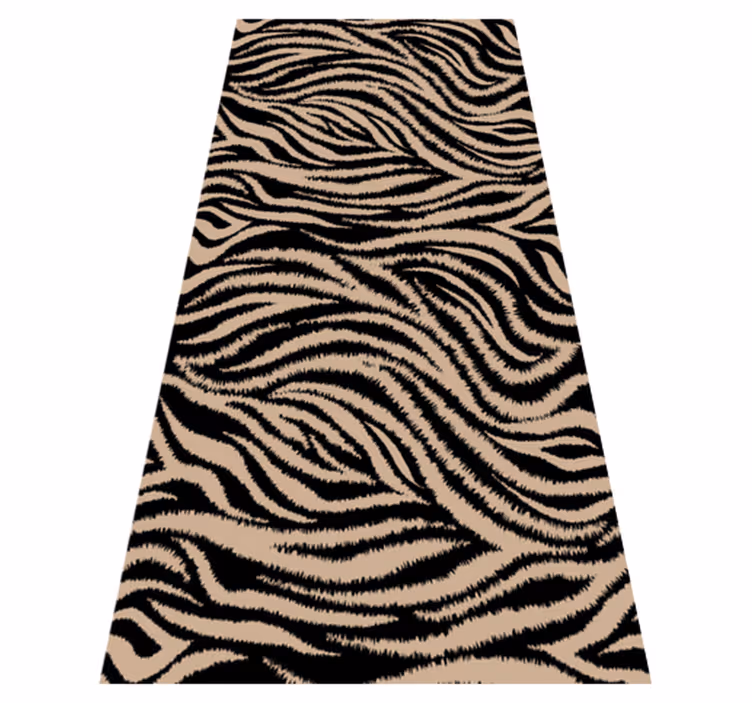 Animal vinyl carpet zebra striped design - TenStickers