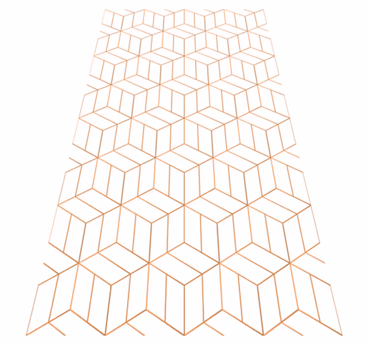 Modern vinyl carpet in unique octagon patterns - TenStickers