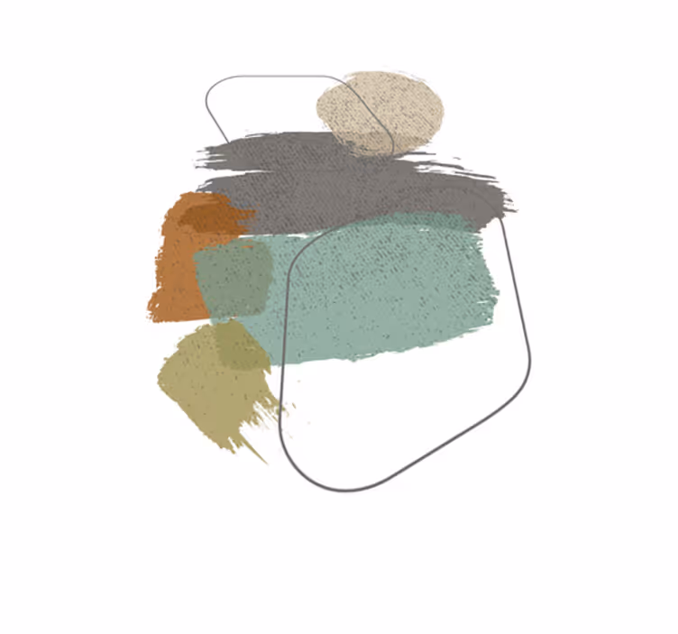 Modern vinyl carpet color spots - TenStickers