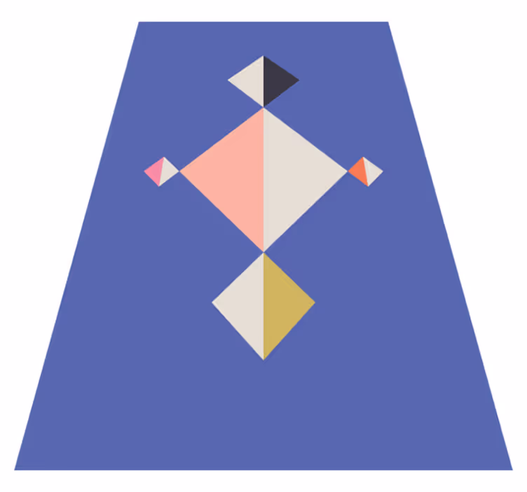 Modern vinyl carpet geometric pattern design - TenStickers