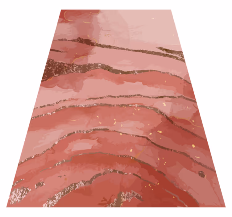 Modern vinyl carpet shimmering pink watercolor - TenStickers