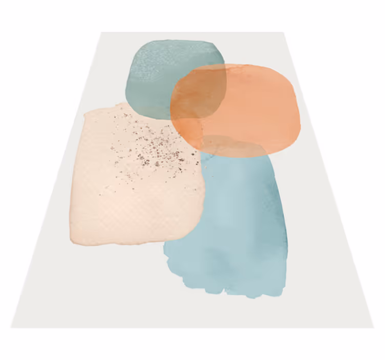 Modern vinyl carpet in earthy minimalist design - TenStickers