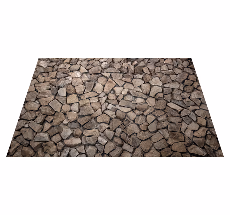 Texture vinyl carpet rustic style 3d stones - TenStickers