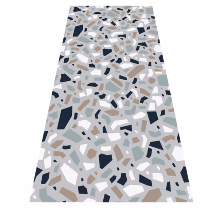 Texture vinyl carpet in neutral terrazzo pattern - TenStickers