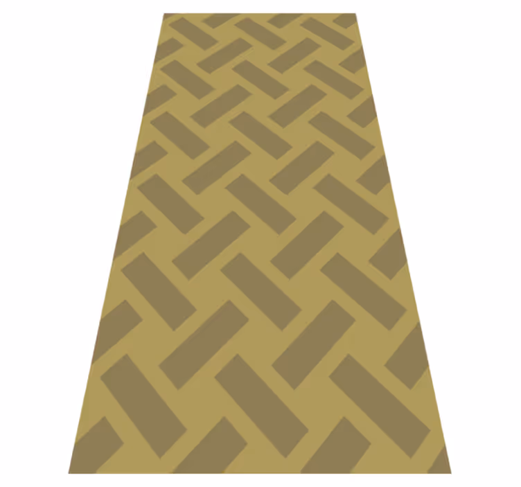 Texture vinyl carpet geometric yellow square pattern - TenStickers