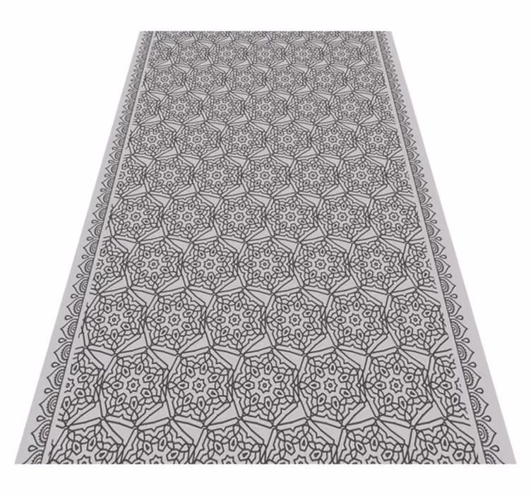 Texture vinyl carpet in abstract arabic tile style - TenStickers
