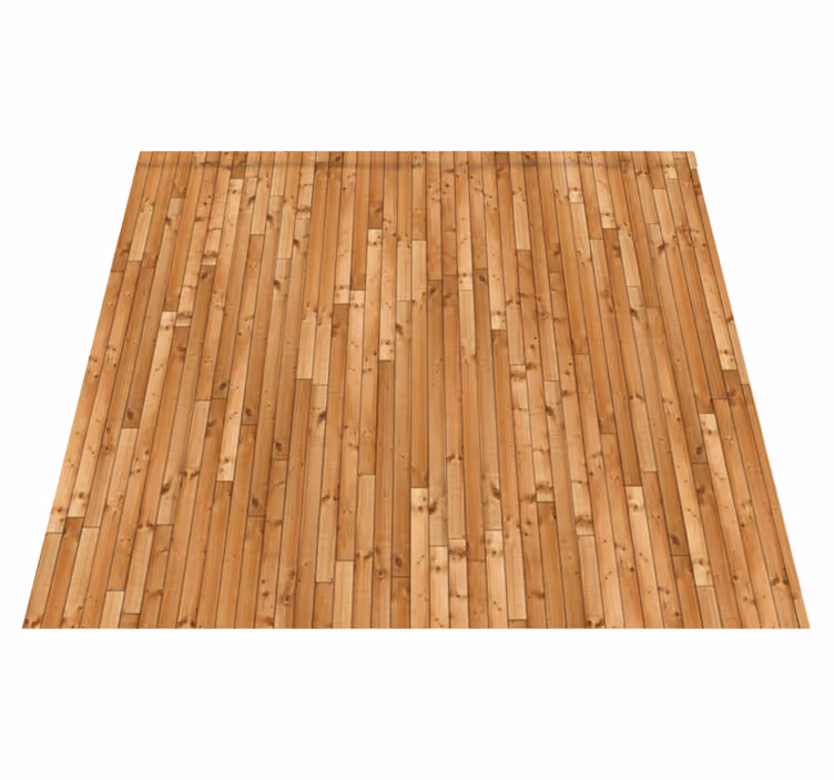 Texture vinyl carpet vintage vertical pine planks - TenStickers
