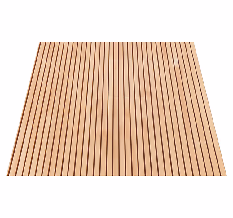 Texture vinyl carpet vertical light cedar slats - TenStickers