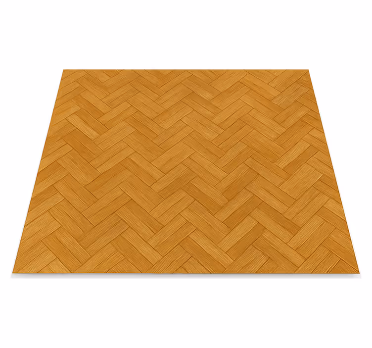Texture vinyl carpet interlocking oak parquet design - TenStickers
