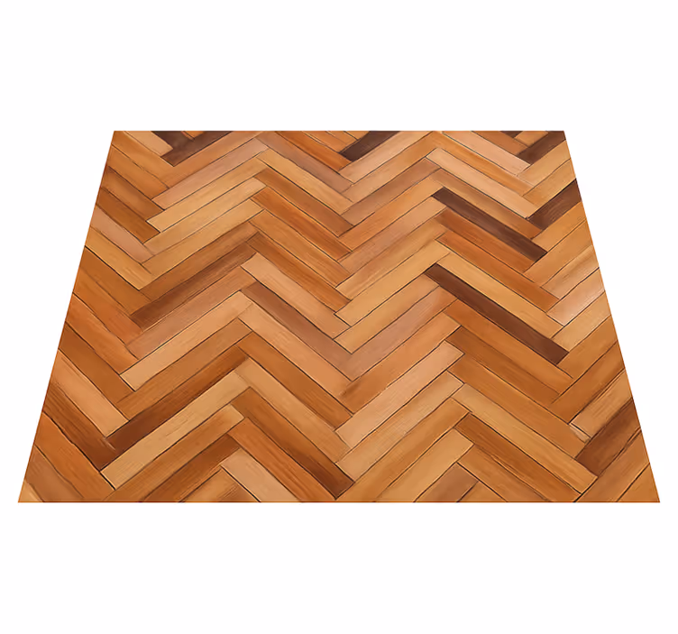 Texture vinyl carpet classic oak herringbone - TenStickers