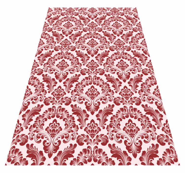 Vintage vinyl carpet with block print design - TenStickers