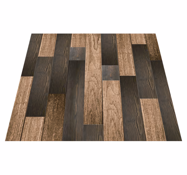 Texture vinyl carpet with elegant wood designs - TenStickers