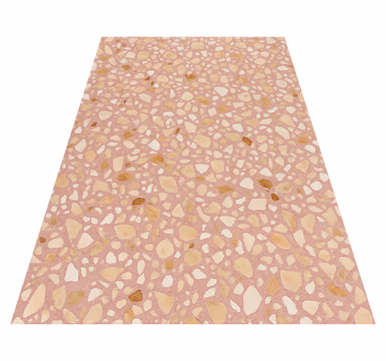 Texture vinyl carpet rose earth terrazzo - TenStickers