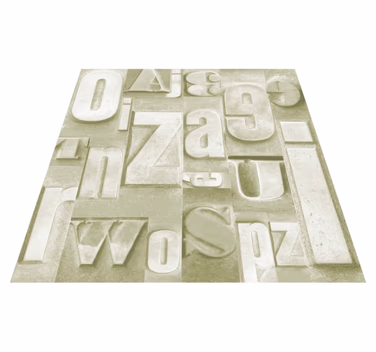 Custom vinyl carpet in 3d industrial design - TenStickers