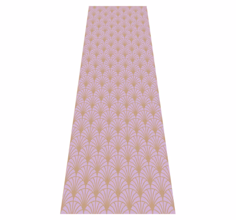 Vintage vinyl carpet in pink and gold scales - TenStickers