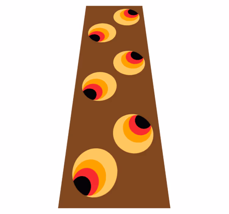 Vintage vinyl carpet with pop eyeball design - TenStickers