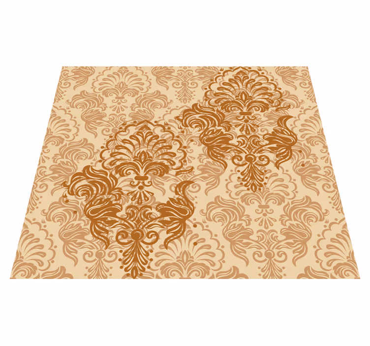 Vintage vinyl carpet in warm faded hues - TenStickers
