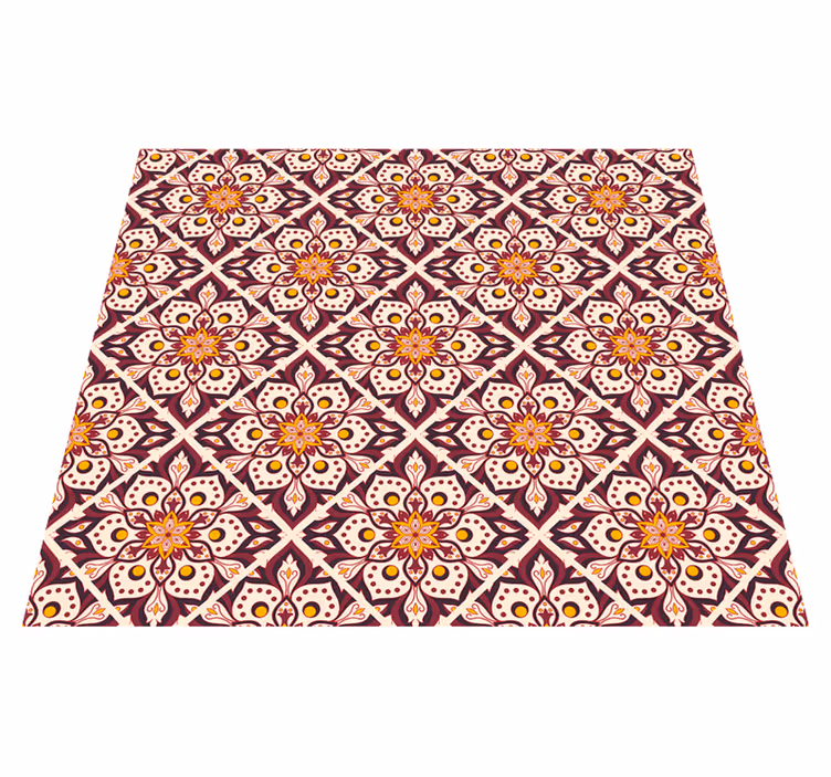 Vintage vinyl carpet classic castle design - TenStickers