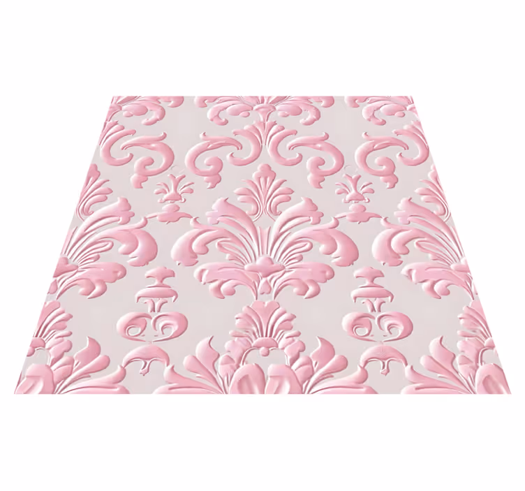 Vintage vinyl carpet with pink pattern - TenStickers