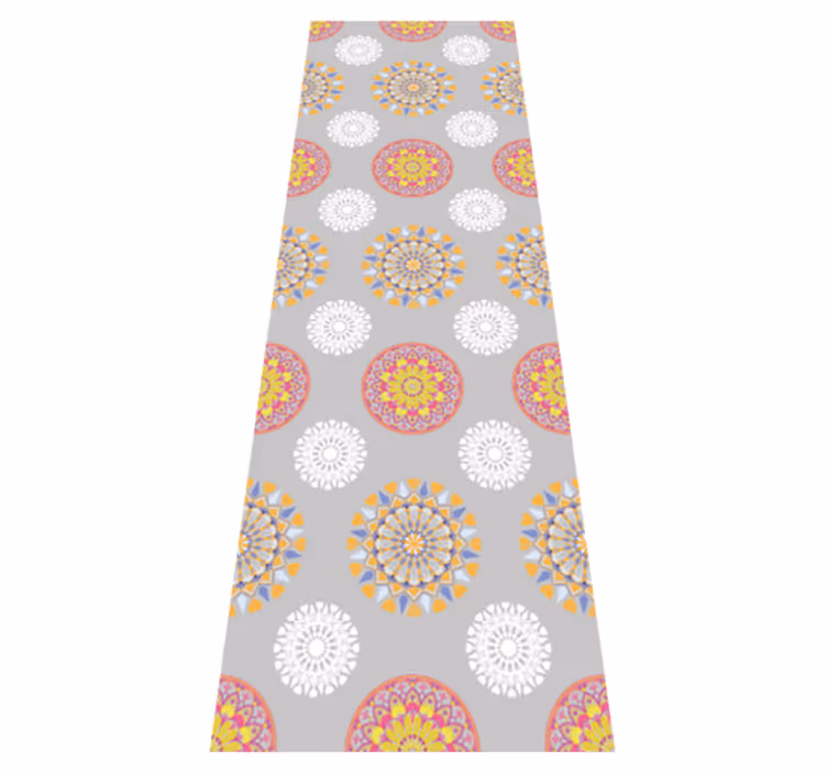 Vintage vinyl carpet bright mandala circles - TenStickers