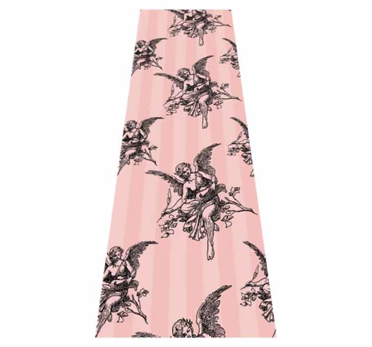 Vintage vinyl carpet toile de jouy pattern design - TenStickers