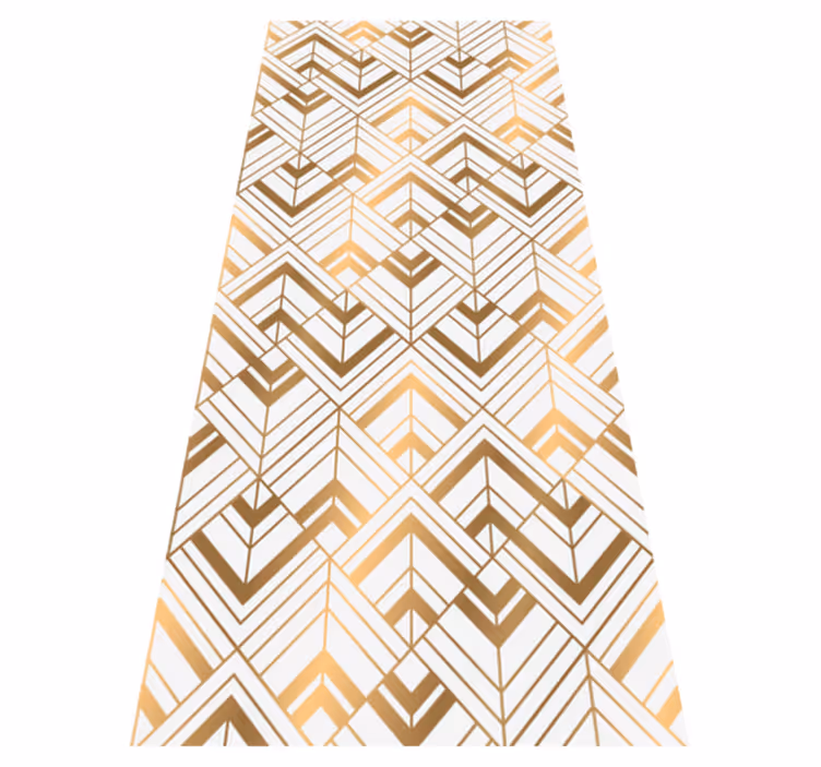 Vintage vinyl carpet with diamond shaped design - TenStickers