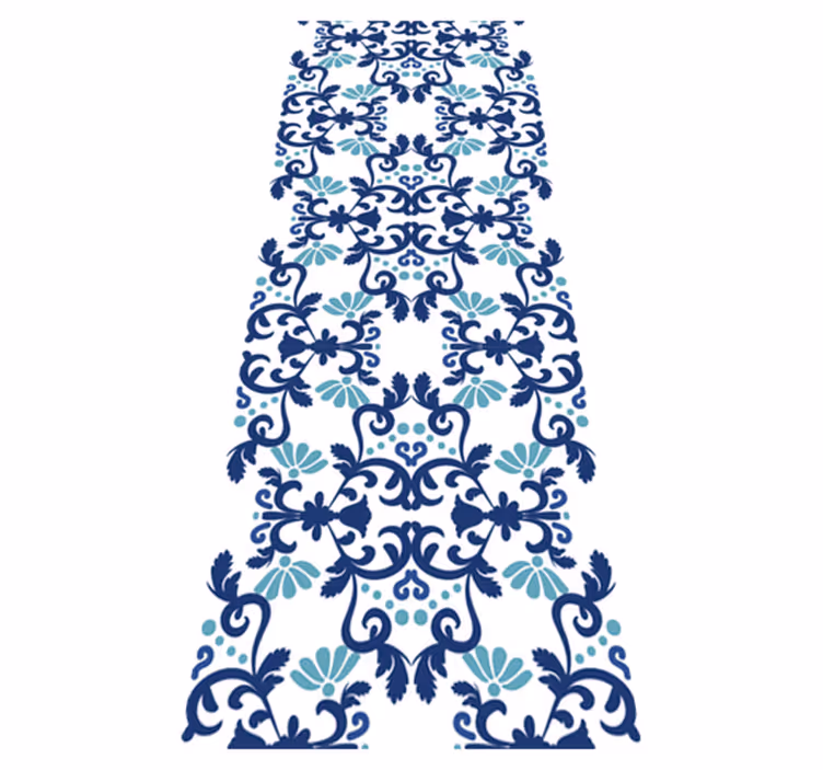 Vintage vinyl carpet classic vintage damask design - TenStickers