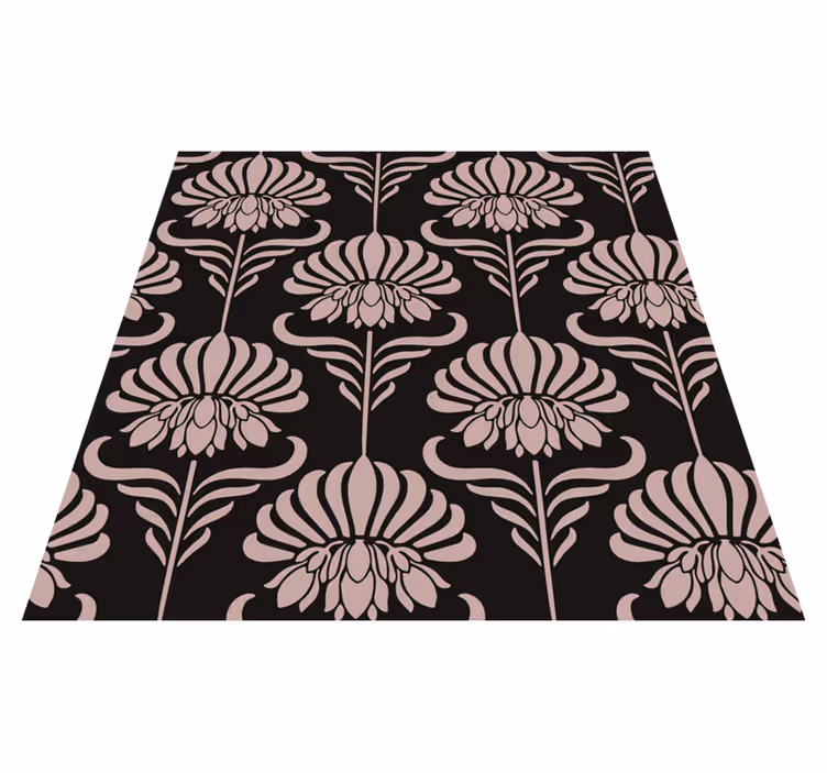 Vintage vinyl carpet with art nouveau motifs - TenStickers