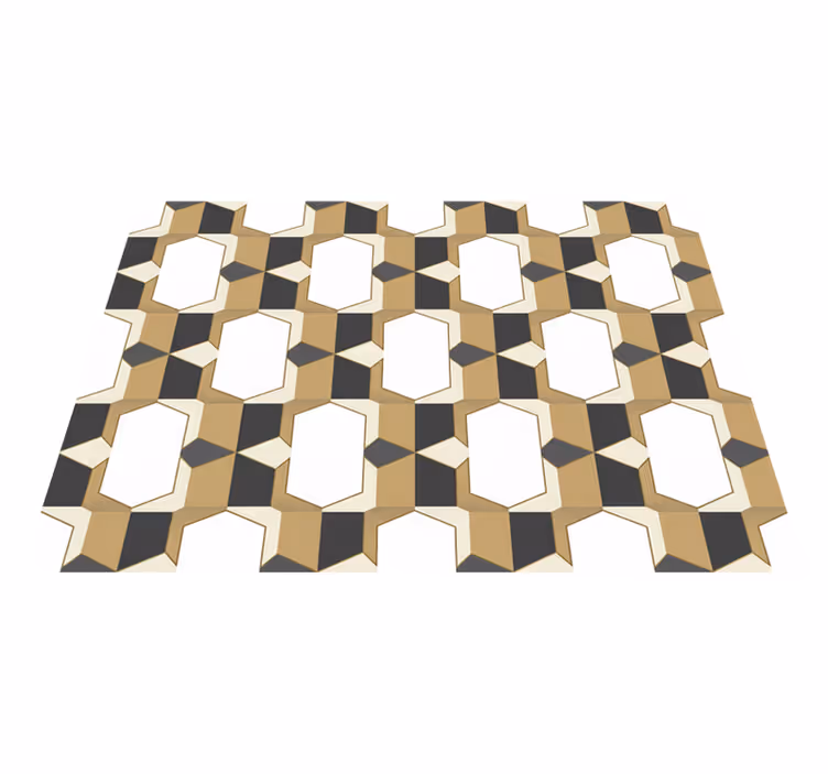 Vintage vinyl carpet checkered design - TenStickers